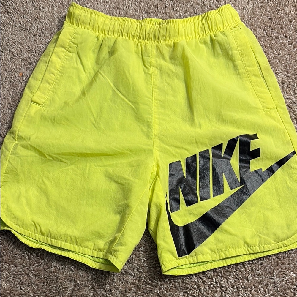 Nike Yellow and Black Athletic Shorts Lightweight Workout Essential